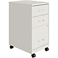 LYS NuSparc 18" D Mobile Pedestal 3 Drawer Organizer Cabinet, White 1 thumbnail image