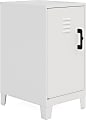 Hirsh SOHO Storage Locker Cabinet, 2-Shelf, 27-1/2”H x 14-1/4”W x 18”D, White