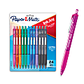Paper Mate® InkJoy™ 300 RT Retractable Pens, Medium Point, 1.0 mm, Clear Barrels, Assorted Ink Colors, Pack Of 24 1 thumbnail image
