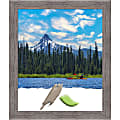 Amanti Art Picture Frame, 23" x 27", Matted For 20" x 24", Pinstripe Plank Gray Narrow 1 thumbnail image