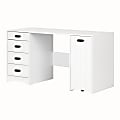 South Shore Sewing Table with Storage, White - 10544 1 thumbnail image