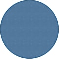 Flagship Carpets Americolors Rug, Round, 6', Blue Bird