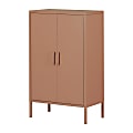 South Shore Eddison 25-1/2”W 2-Door Storage Cabinet, Burnt Orange 1 thumbnail image