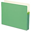 Smead® Color Top-Tab File Pockets, Letter Size, 1 3/4" Expansion, Green