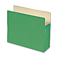 Smead® Color Top-Tab File Pockets, Letter Size, 5 1/4" Expansion, Green 1 thumbnail image