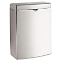 Bobrick Contura™ Surface-Mount Stainless-Steel Sanitary Napkin Receptacle, 1 Gallon, 10"H x 7 1/2"W x 3 13/16"D, Stainless Steel 1 thumbnail image