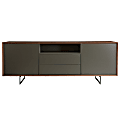 Eurostyle Anderson 79"W Sideboard, Walnut/Dark Gray