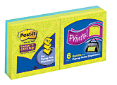 Post-it® Super Sticky Pop-up Notes, Samba Color, 3" x 3", 90 Sheets Per Pad, Pack Of 6 Pads