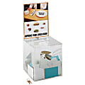 Safco® Large Acrylic Collection Box, 21 1/2"H x 9 1/4"W x 9 1/4"D, Clear 1 thumbnail image