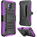 i-Blason Prime Carrying Case (Holster) Smartphone - Purple - Shock Absorbing, Impact Resistant, Drop Resistant, Abrasion Resistant - Polycarbonate, Silicone - i-Blason Logo - Holster, Belt Clip