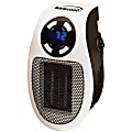 Brentwood H-C350W 350-Watt Plug-In Wall Outlet Personal Space Heater - Ceramic - Electric - Electric - 350 W - 350 W - Wall Mount - White, Black