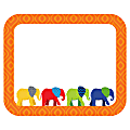 Carson-Dellosa Parade of Elephants Colorful Name Tags, CDP150045, 3"W x 2 1/2"L, Rectangle, Multicolor, Pack Of 40