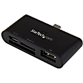 StarTech.com On-the-Go USB card reader for mobile devices - supports SD & Micro SD cards - SD, microSD, miniSD, MultiMediaCard (MMC) - USB 2.0External - 1 Pack
