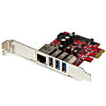 StarTech.com 3 Port PCI Express USB 3.0 Card + Gigabit Ethernet - Running low on expansion slots? Merge USB 3.0 and GbE into a single PCIe combo card