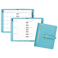 AT-A-GLANCE® Weekly/Monthly Faux Leather Fashion Starter Set Planner, 5 1/2" x 8 1/2", Teal 1 thumbnail image