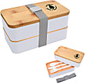 Custom Promotional Stackable Bento Lunch Set, 4-1/8” x 7-1/4”, Assorted Colors 1 thumbnail image