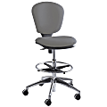 Safco® Metro™ Extended Height Chair, Chrome/Gray