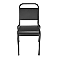 Eurostyle Otis Outdoor Furniture Aluminum Stackable Side Chairs, Black, Set Of 2 Chairs 1 thumbnail image