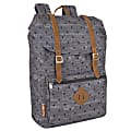 Trailmaker Diamond Print Double Buckle Backpack, Gray 1 thumbnail image