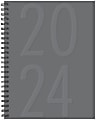 2024 Willow Creek Press Softcover Weekly/Monthly Planner, 6-1/2" x 8-1/2", Charcoal Gray, January To December