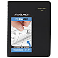 2024 AT-A-GLANCE® 4-Person Group Daily Appointment Book, 8" x 11", Black, January To December 2024, 7082205