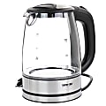 Better Chef 1.7-Liter Stainless Steel Electric Kettle, Clear