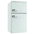 Avanti Retro Compact Refrigerator, 2-Door, 3 Cu Ft, 34"H x 20-1/2"W x 18"D, Seafoam Green