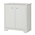 South Shore Vito Small 2-Door Storage Cabinet, Pure White 1 thumbnail image