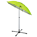 Ergodyne SHAX 6199 Lightweight Work Umbrella And Stand Kit, Lime