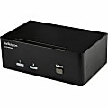 StarTech.com 2 Port DisplayPort Dual-Monitor KVM Switch - DisplayPort KVM - 4K 60 Hz