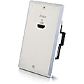 C2G 4K HDMI HDBaseT over Cat6 Extender Single Gang Wall Plate Transmitter - Aluminum TAA - 1-gang - Aluminum - 1 x HDMI Port(s) - 1 x RJ-45 Port(s) 1 thumbnail image