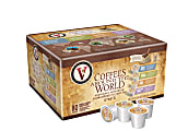Victor Allen Around The World Single-Serve Coffee Pods, 0.35 Oz, Carton Of 80