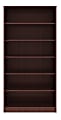 Lorell® Essentials 72"H 6-Shelf Bookcase, Mahogany