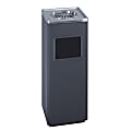 Safco® Ash-N-Trash Sandless Urn Smokers Pole, 3 Gallon, Black/Chrome 1 thumbnail image