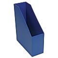 Romanoff Magazine Files, 9 1/2"H x 3 1/2"W x 11 1/2"D, Blue, Pre-K - Grade 8, Pack Of 3 1 thumbnail image