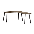 WorkPro Motiva 60"W Modern L-Shaped Office Desk With Metal Legs, Modern Hickory, Installation Included 1 thumbnail image