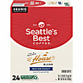 Seattle's Best Coffee K-Cup House Blend Coffee - Compatible with Keurig Brewer - Medium - 24 / Box