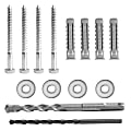 Mount-It! TV Mount Lag Screw & Drill Bit Kit, Set Of 14 Pieces 1 thumbnail image
