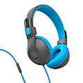 JLab Audio JBuddies Studio 2 On-Ear Headphones, Gray/Blue, HKSTU2GRYBLU122
