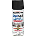 LeakSeal Flexible Rubber Coating Spray, 12 Oz, Black