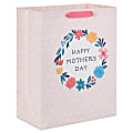Hallmark 13" Large Mother's Day Gift Bag (Flower Wreath on Pink) 1 thumbnail image