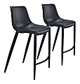 Zuo Modern Magnus Bar Chairs, Black, Set Of 2 Chairs 1 thumbnail image