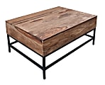 Coast to Coast Mercer Cocktail/Coffee Table, 18"H x 36"W x 26"D, Brownstone Nut Brown