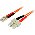 StarTech.com Fiber Optic Cable, 15', Black