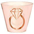 Amscan Wedding Plastic Tumblers, 9 Oz, Blush, Pack Of 30 Tumblers