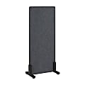 WorkPro® Motiva Freestanding Privacy Screen, 55”H x 24”W x 15”D, Cool Charcoal, Installation Included 1 thumbnail image