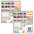 Schoolgirl Style Simply Stylish Tropical Pineapple Calendar Bulletin Board Sets, Pack Of 2 Sets