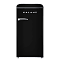 Galanz Retro 3.3 Cu. Ft. Single Door Refrigerator, Vinyl Black, Total Qty 1 1 thumbnail image