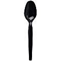 Dixie® Medium-Weight Polystyrene Disposable Spoons, 5.613"L, Black, 1000 Per Case 1 thumbnail image