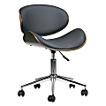 Glamour Home Amar Task Chair, Dark Gray